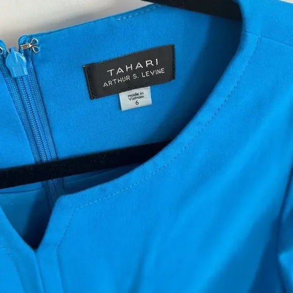 Tahari Dress - Blue - Size 6 - Picture 2 of 3